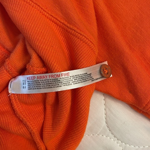 Anthropologie, large, “Auburn”orange, long sleeve top - Picture 9 of 10